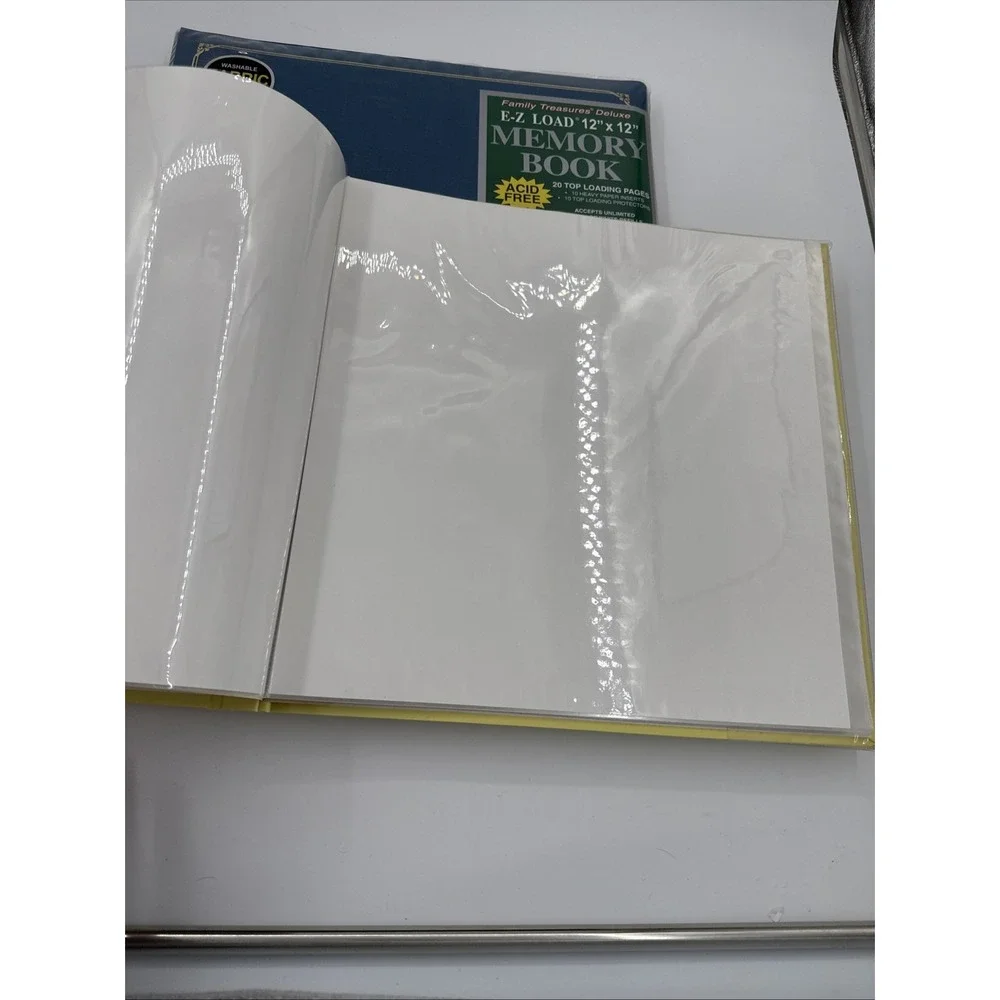 Two Pioneer E-Z Load 12x12 Memory Book Scrapbooks Top Loading Acid Free